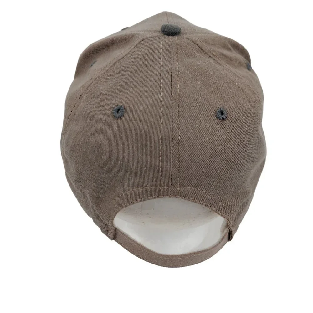The Stone Store Baseball Hat Cap Adform Advertising Tan USA Tan Gray Embroidered